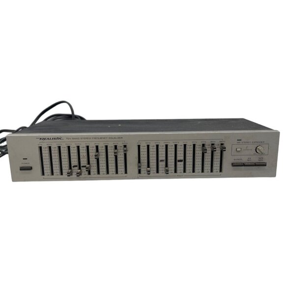 parts only realistic ten band stereo frequency equalizer model 31-2018a READ - Picture 1 of 10